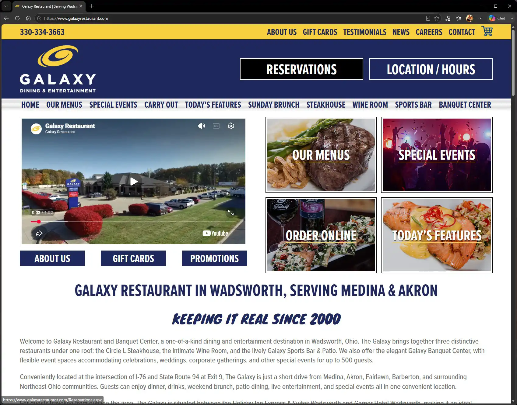 Featured image for “New Website For The Galaxy Restaurant”